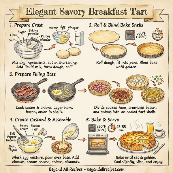 Elegant Savory Breakfast Tart instructions