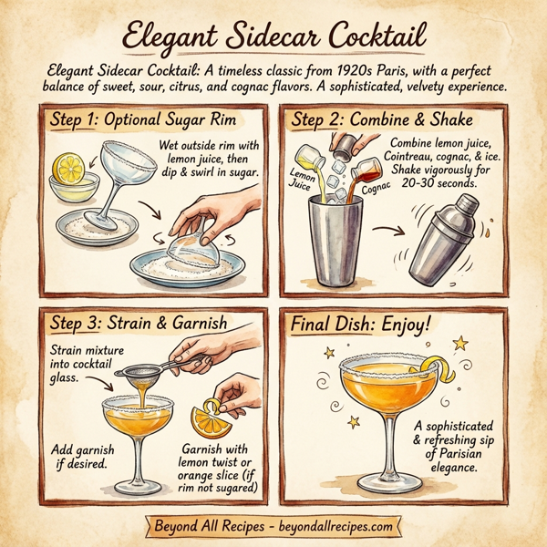 Elegant Sidecar Cocktail instructions