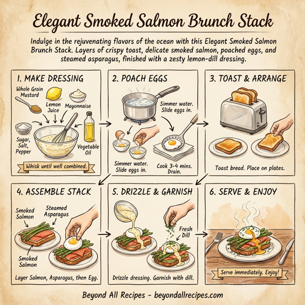 Elegant Smoked Salmon Brunch Stack instructions