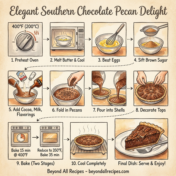 Elegant Southern Chocolate Pecan Delight instructions