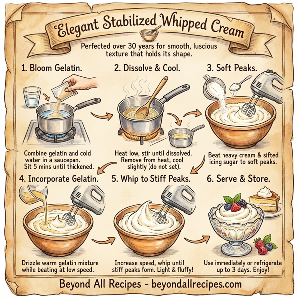 Elegant Stabilized Whipped Cream instructions