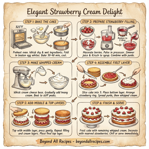 Elegant Strawberry Cream Delight instructions