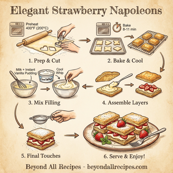 Elegant Strawberry Napoleons instructions