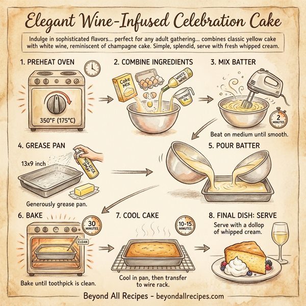 Elegant Wine-Infused Celebration Cake instructions