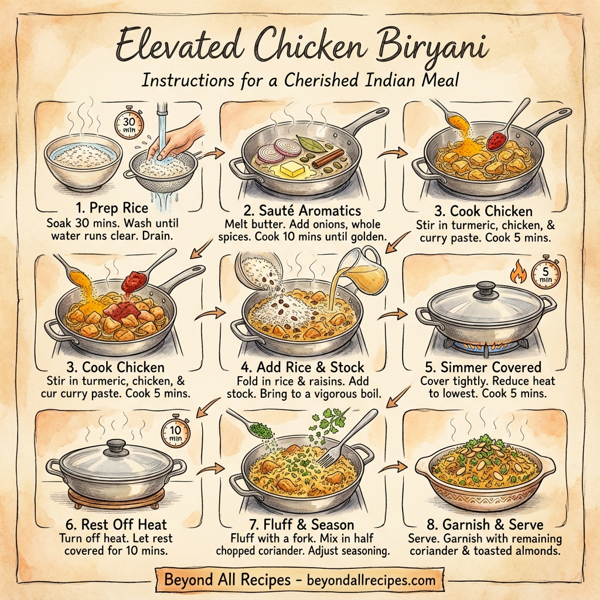 Elevated Chicken Biryani instructions