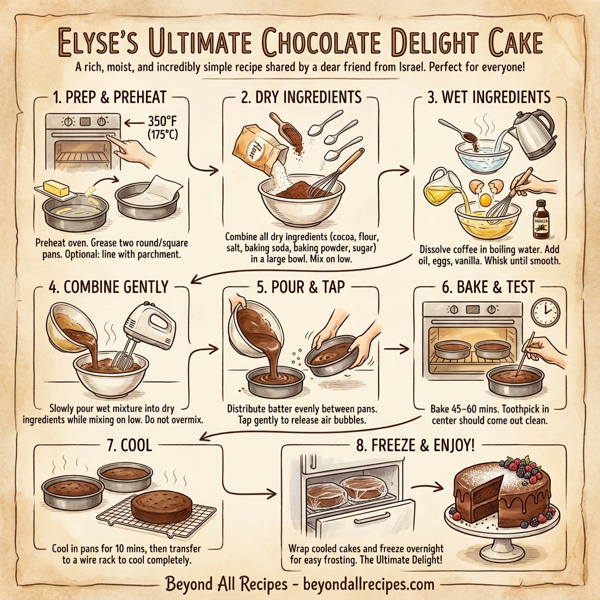 Elyse's Ultimate Chocolate Delight Cake instructions