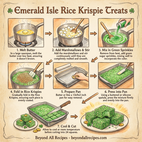 Emerald Isle Rice Krispie Treats instructions