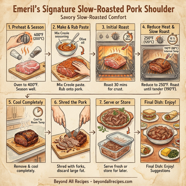 Emeril's Signature Slow-Roasted Pork Shoulder instructions