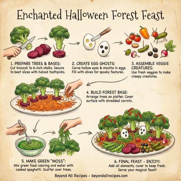 Enchanted Halloween Forest Feast instructions