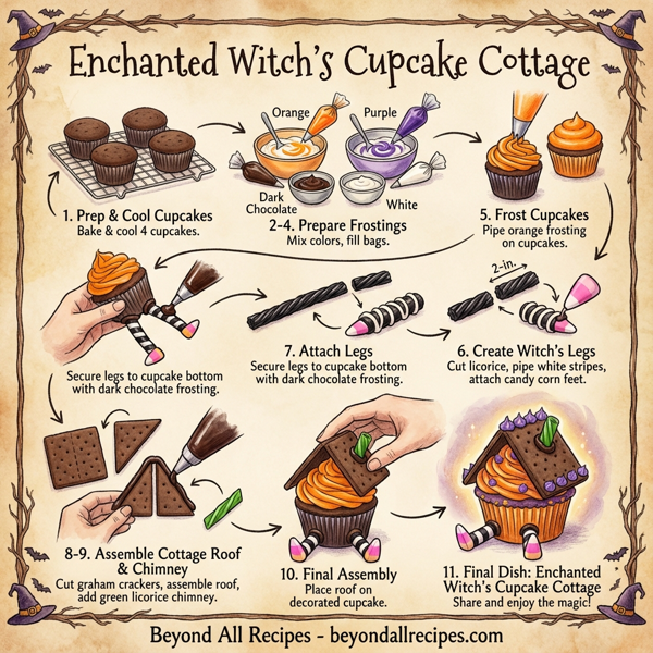 Enchanted Witch's Cupcake Cottage instructions