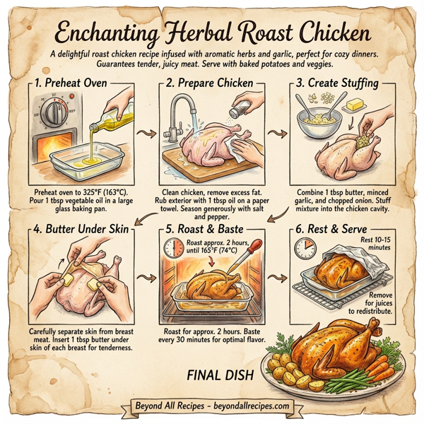 Enchanting Herbal Roast Chicken instructions