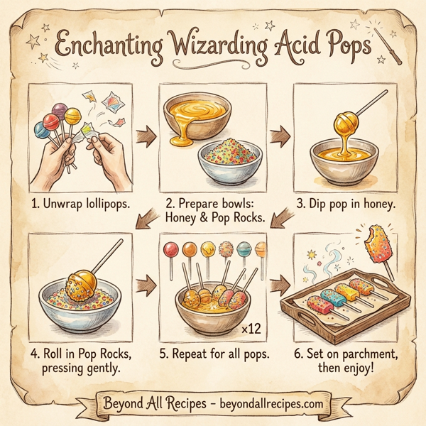 Enchanting Wizarding Acid Pops instructions