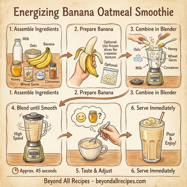 Energizing Banana Oatmeal Smoothie instructions