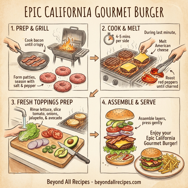 Epic California Gourmet Burger instructions