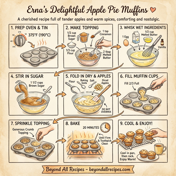 Erna's Delightful Apple Pie Muffins instructions