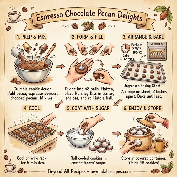 Espresso Chocolate Pecan Delights instructions