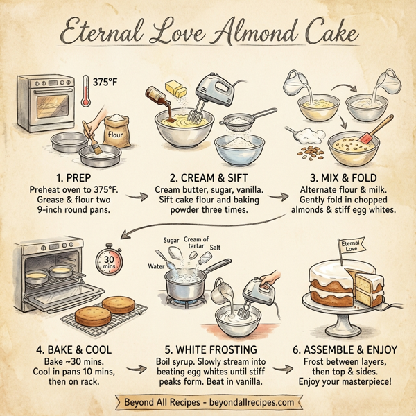 Eternal Love Almond Cake instructions