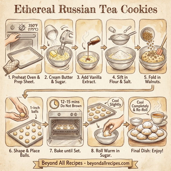 Ethereal Russian Tea Cookies instructions