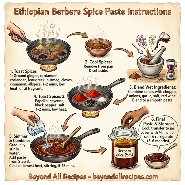 Ethiopian Berbere Spice Paste instructions