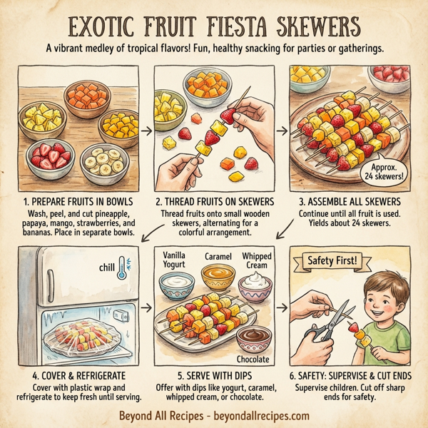 Exotic Fruit Fiesta Skewers instructions