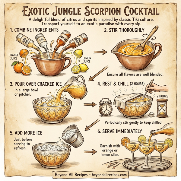 Exotic Jungle Scorpion Cocktail instructions