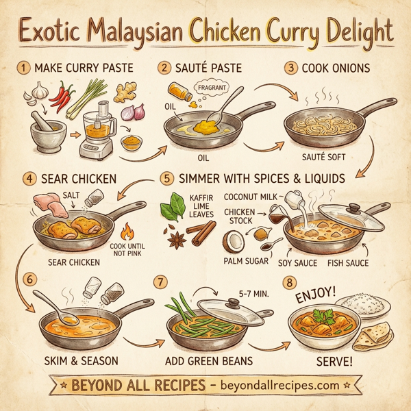 Exotic Malaysian Chicken Curry Delight instructions