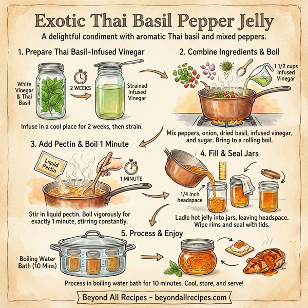 Exotic Thai Basil Pepper Jelly instructions