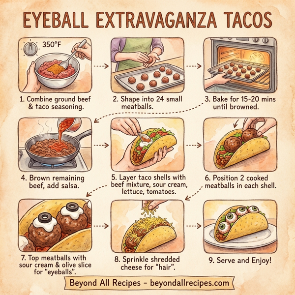 Eyeball Extravaganza Tacos instructions