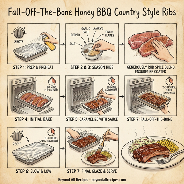 Fall-Off-The-Bone Honey BBQ Country Style Ribs instructions