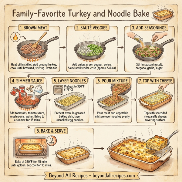 Family-Favorite Turkey and Noodle Bake instructions