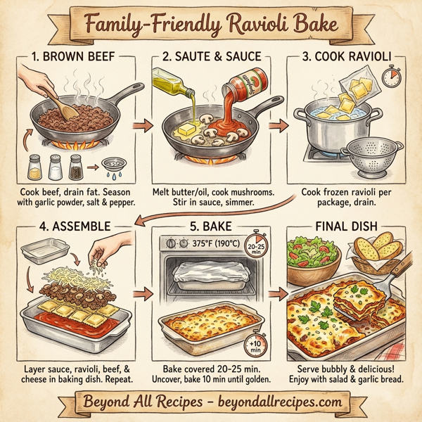 Family-Friendly Ravioli Bake instructions