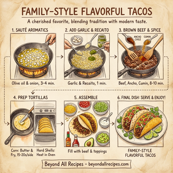 Family-Style Flavorful Tacos instructions
