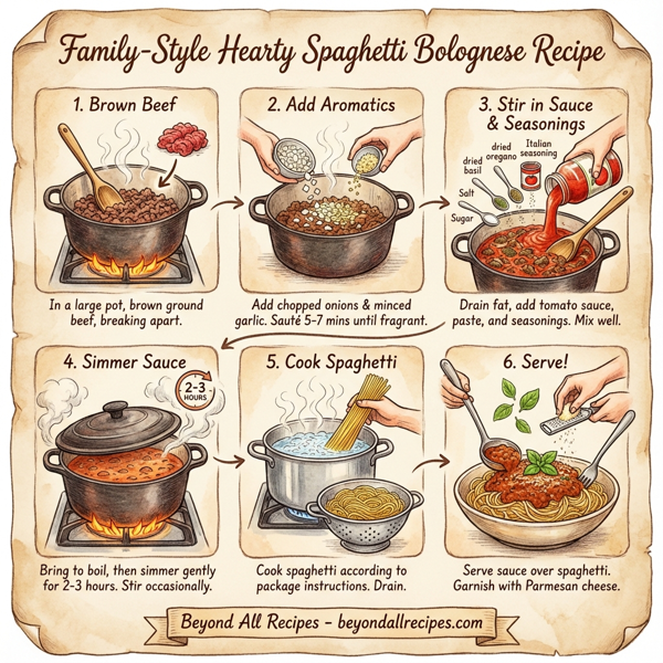 Family-Style Hearty Spaghetti Bolognese instructions