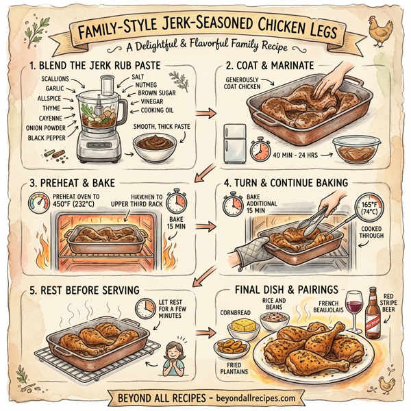 Family-Style Jerk-Seasoned Chicken Legs instructions