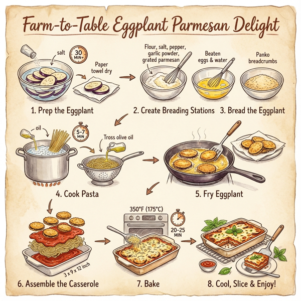 Farm-to-Table Eggplant Parmesan Delight instructions