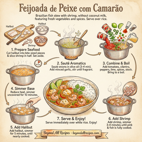 Feijoada de Peixe com Camarão instructions