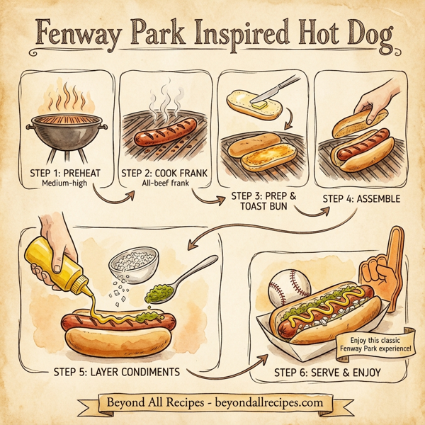 Fenway Park Inspired Hot Dog instructions