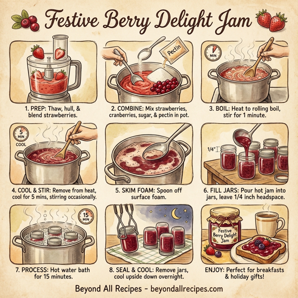 Festive Berry Delight Jam instructions