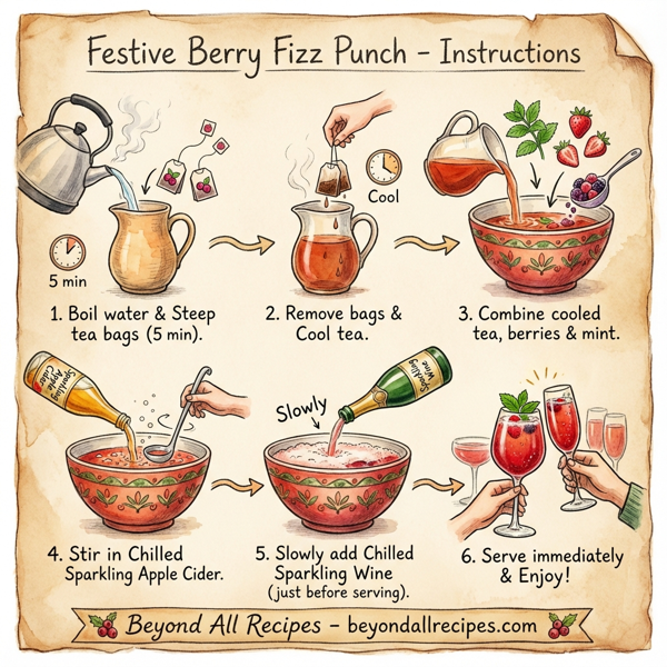 Festive Berry Fizz Punch instructions