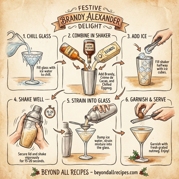 Festive Brandy Alexander Delight instructions