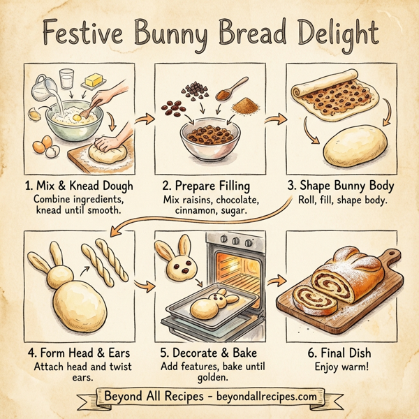 Festive Bunny Bread Delight instructions