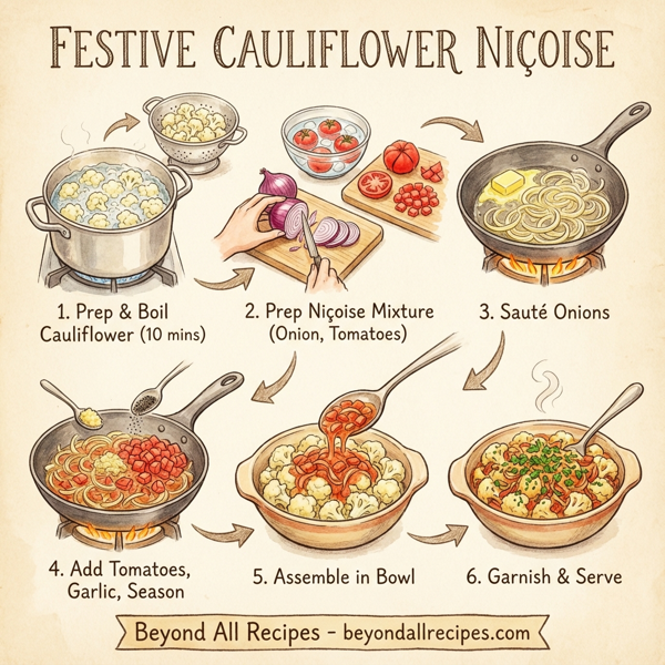 Festive Cauliflower Niçoise instructions