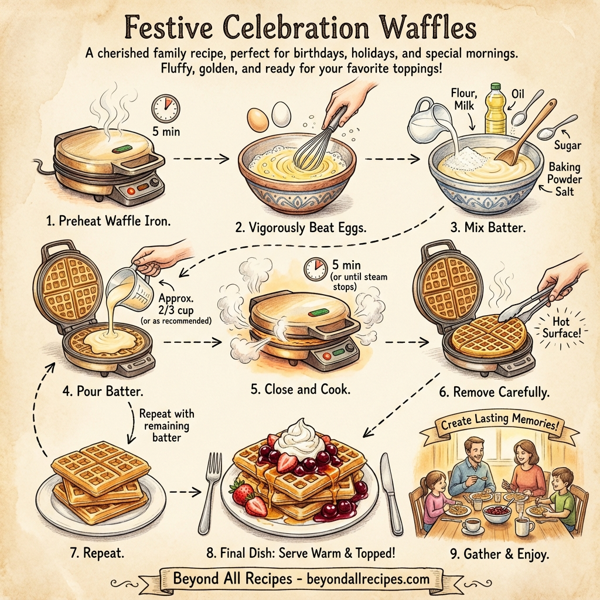 Festive Celebration Waffles instructions