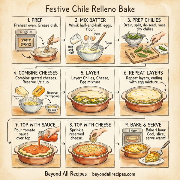 Festive Chile Relleno Bake instructions