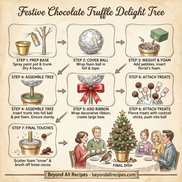 Festive Chocolate Truffle Delight Tree instructions