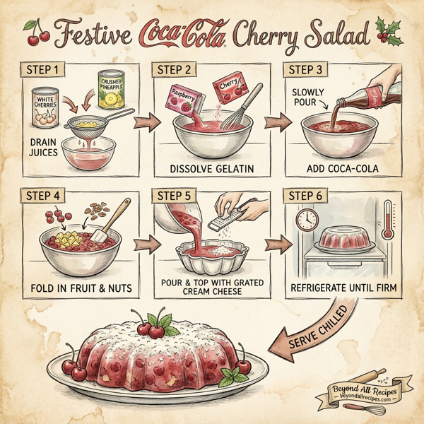 Festive Coca-Cola Cherry Salad instructions