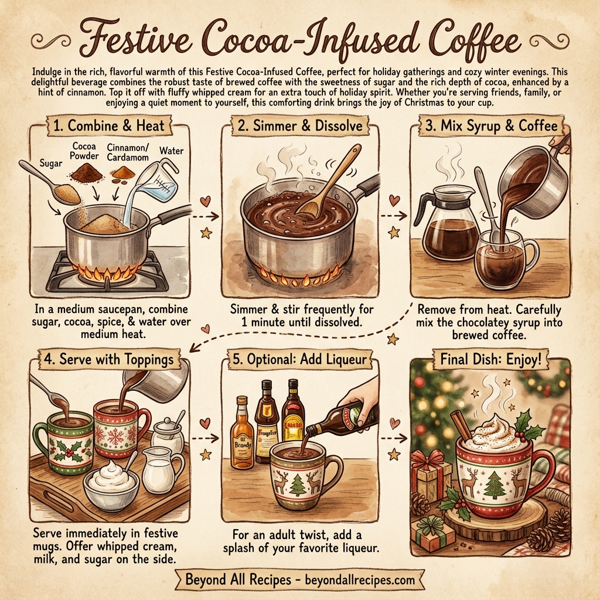 Festive Cocoa-Infused Coffee instructions