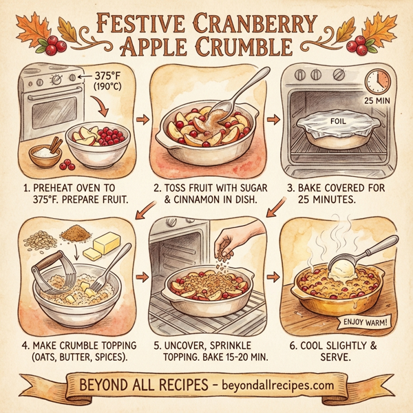 Festive Cranberry Apple Crumble instructions