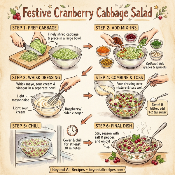 Festive Cranberry Cabbage Salad instructions
