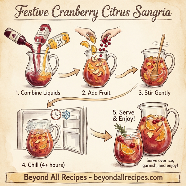 Festive Cranberry Citrus Sangria instructions